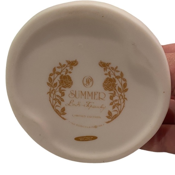 Vintage Laszlo Ispanky Figurine SUMMER Lady Girl Four Seasons Porcelain Fairy - Picture 6 of 8